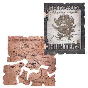 The Treasure Hunters: Kids Puzzle Book and Escape Game at Home - Great gift for kids as an alternative to screens